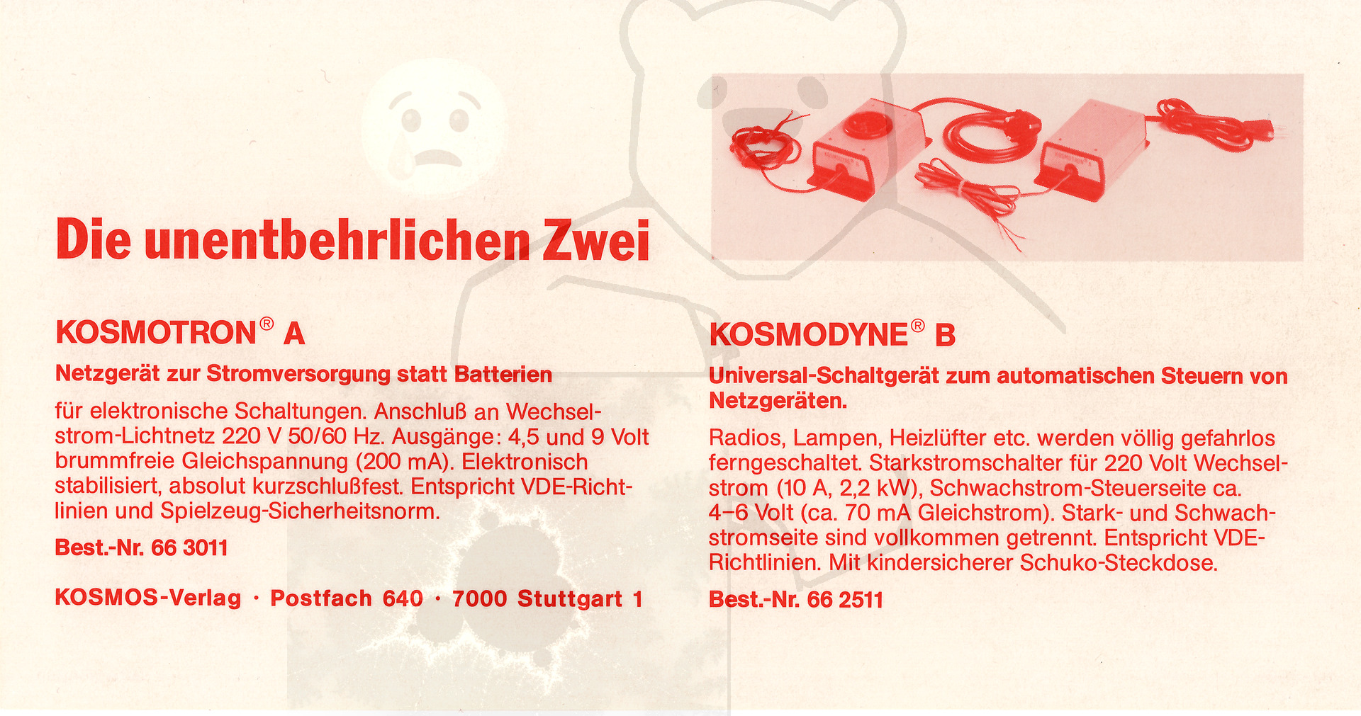 Kosmos Radio und Elektronik - Beilage Rückseite